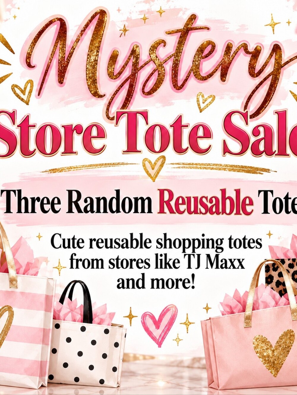 3 Resuable Totes Shopping Nwt Nwot